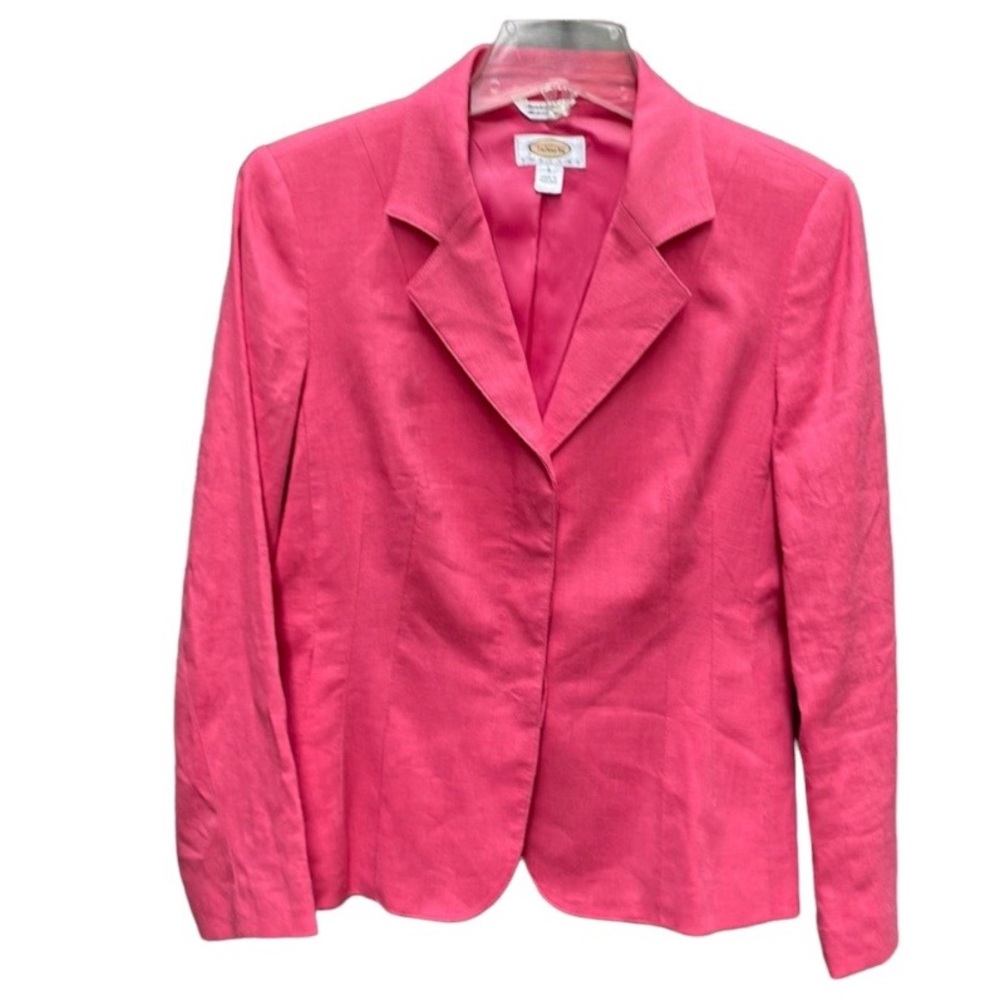 Talbots Pink Coral Spring Blazer Sz Petite 6